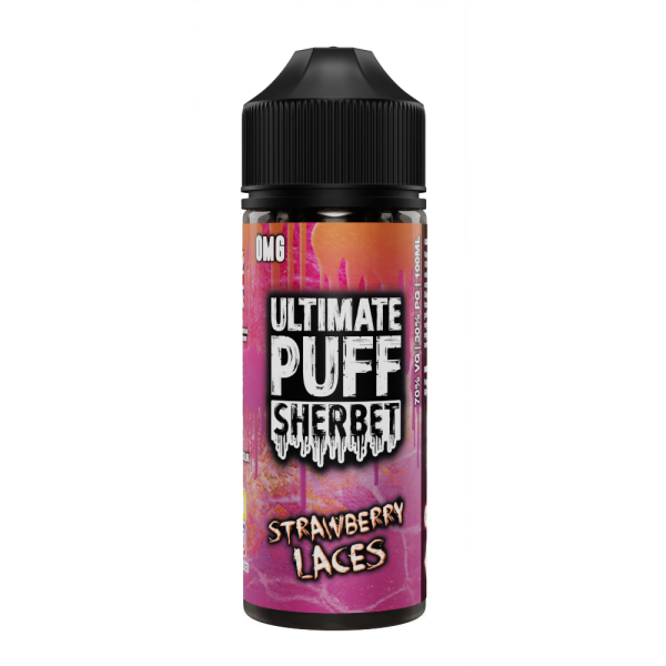 Ultimate Puff 100ml Sherbet Strawberry Laces