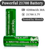 Vapcell 21700 Battery Specs