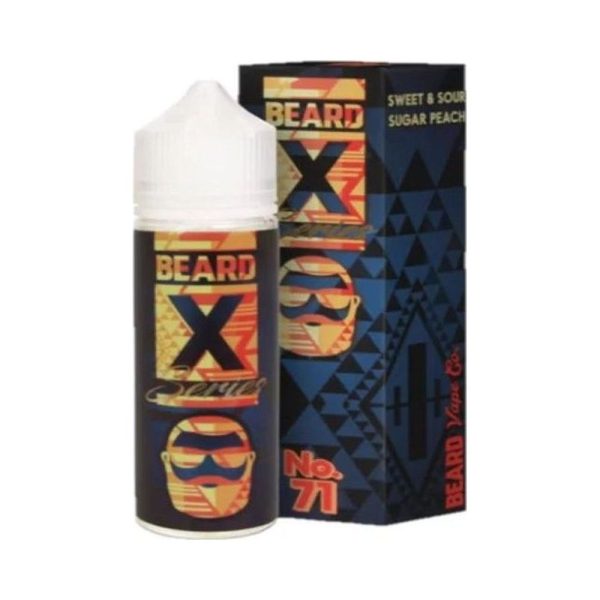 Beard Vape Co X Series 100ml No 71 Sweet Sour Sugar Peach