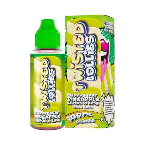 Twisted Lollies 100ml Pineapple Strawberry Lemon & Lime