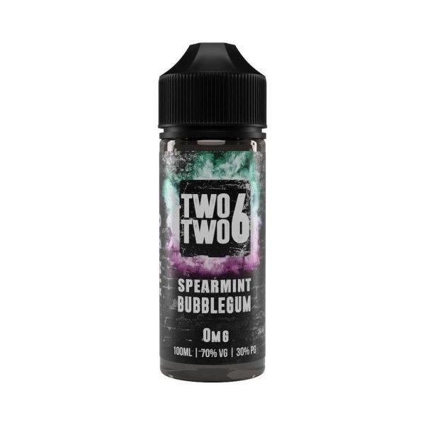 Two Two 6 100ml Spearmint Bubblegum