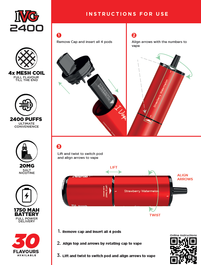IVG 2400 How to put together instructions 