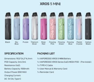 XROS 5 mini features