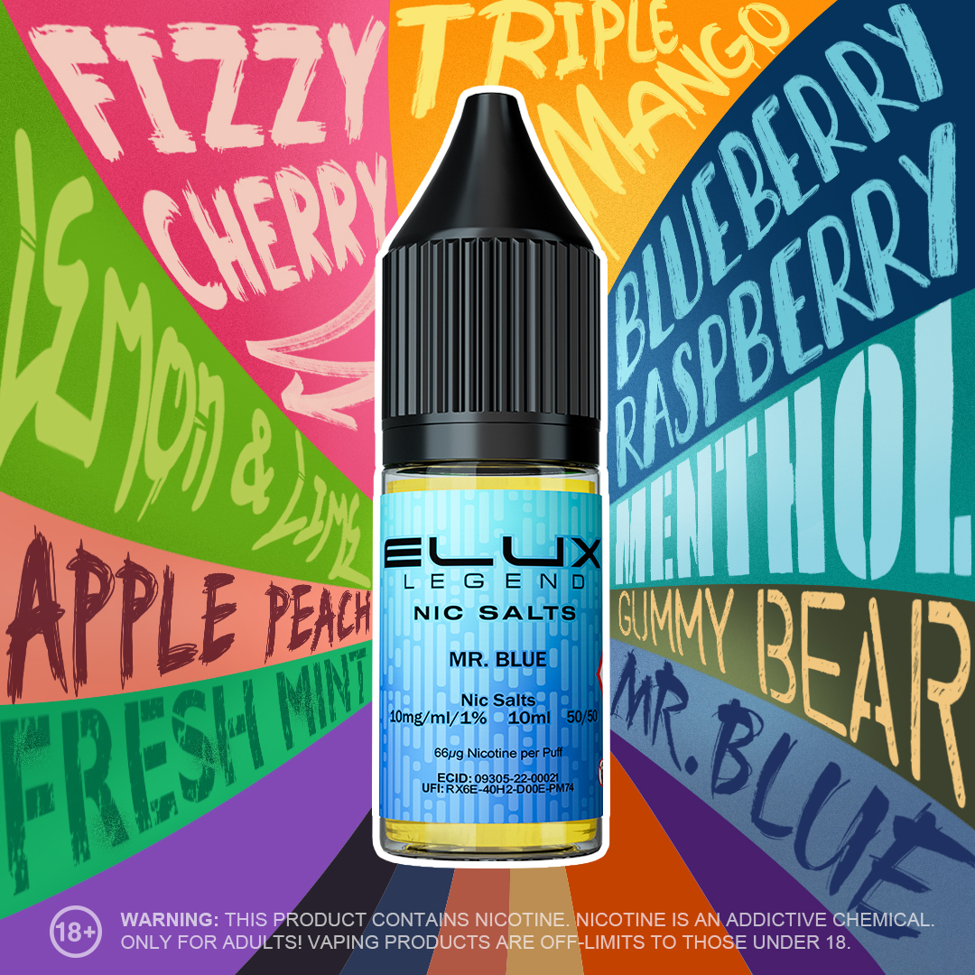 Elux Nic Salts Mr Blue