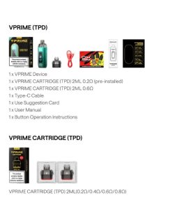 What is in the box OXVA VPrime