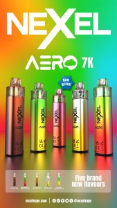 Nexel Aero 7k Multiple Flavour Poster