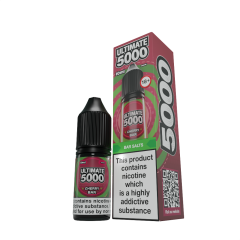 Ultimate 5000 Cherry Bar Box and Bottle
