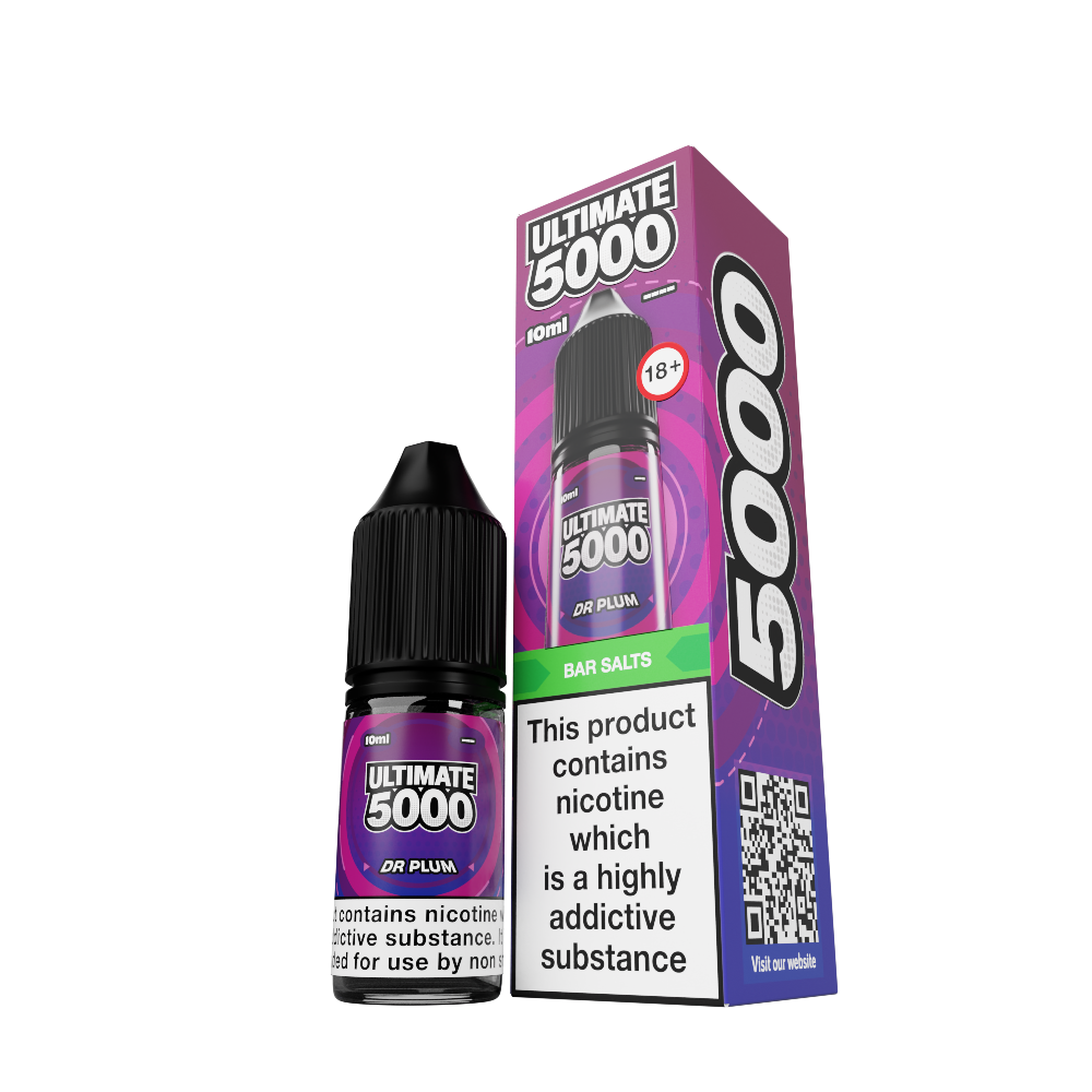 Ultimate 5000 Dr Plum Box and Bottle
