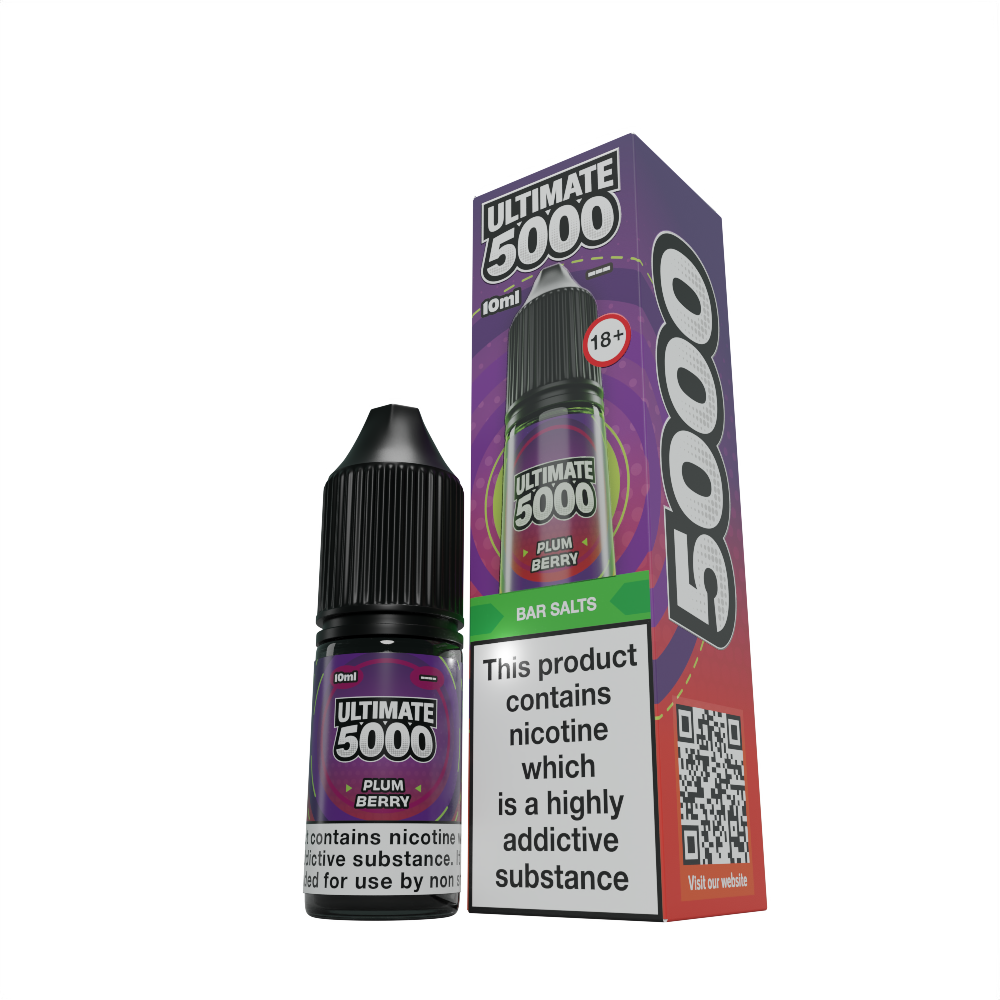 Ultimate 5000 Plum Berry Box and Bottle