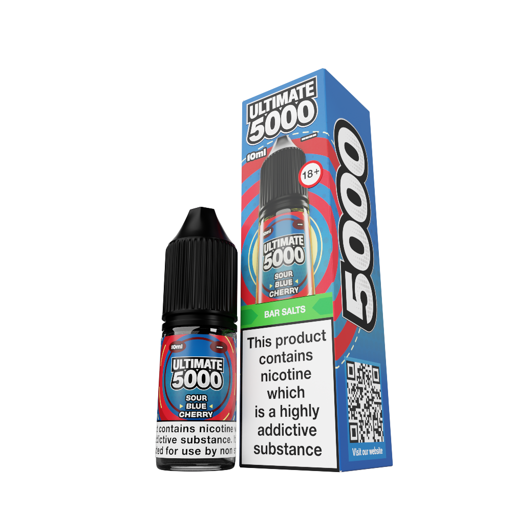 Ultimate 5000 Sour Blue Cherry Bottle with Box