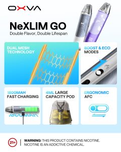 OXVA NeXlim Go Features Poster