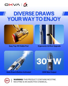 OXVA Xlim Pro 3 Key Features Poster