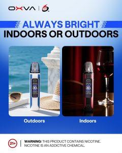 OXVA Xlim Pro 3 Indoor and Outdoor Screen Features