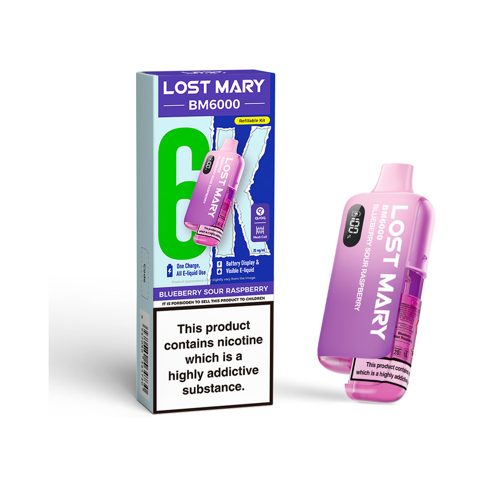 Lost Mary BM6000 Device Blueberry Sour Raspberry