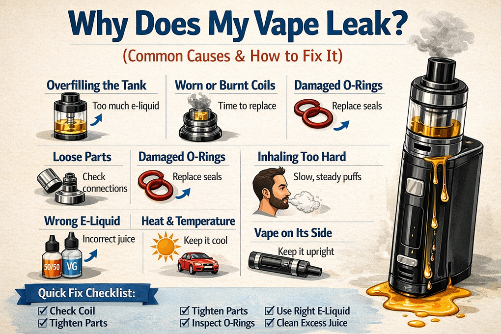 Why does my vape leak poster