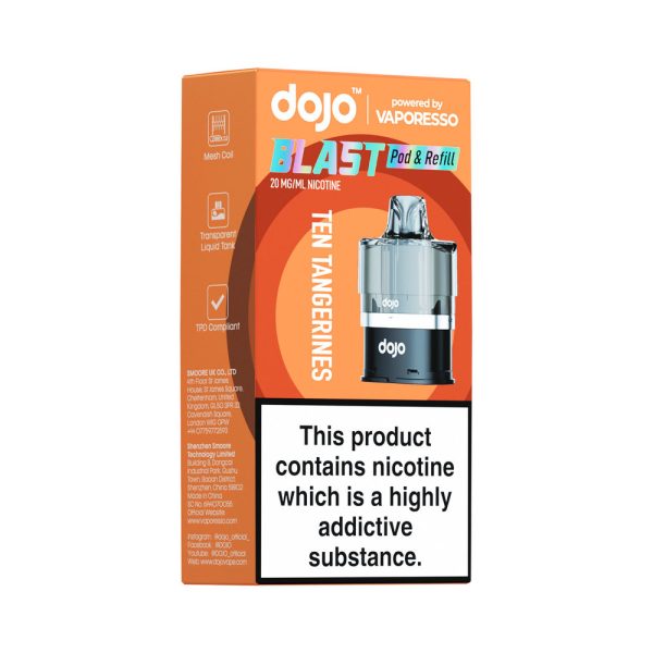 Vaporesso DOJO Blast 6000 Refill Ten Tangerines