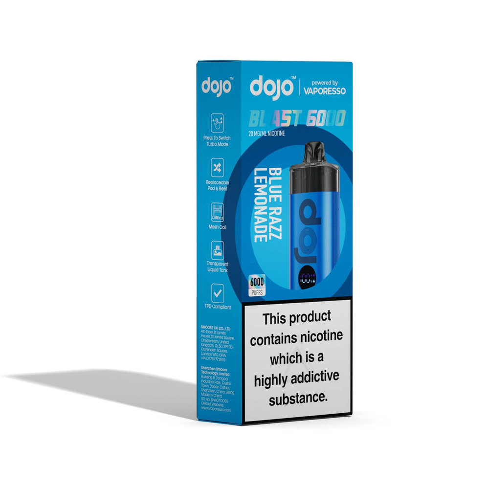 Vaporesso DOJO Blast 6000 Device Blue Razz Lemonade