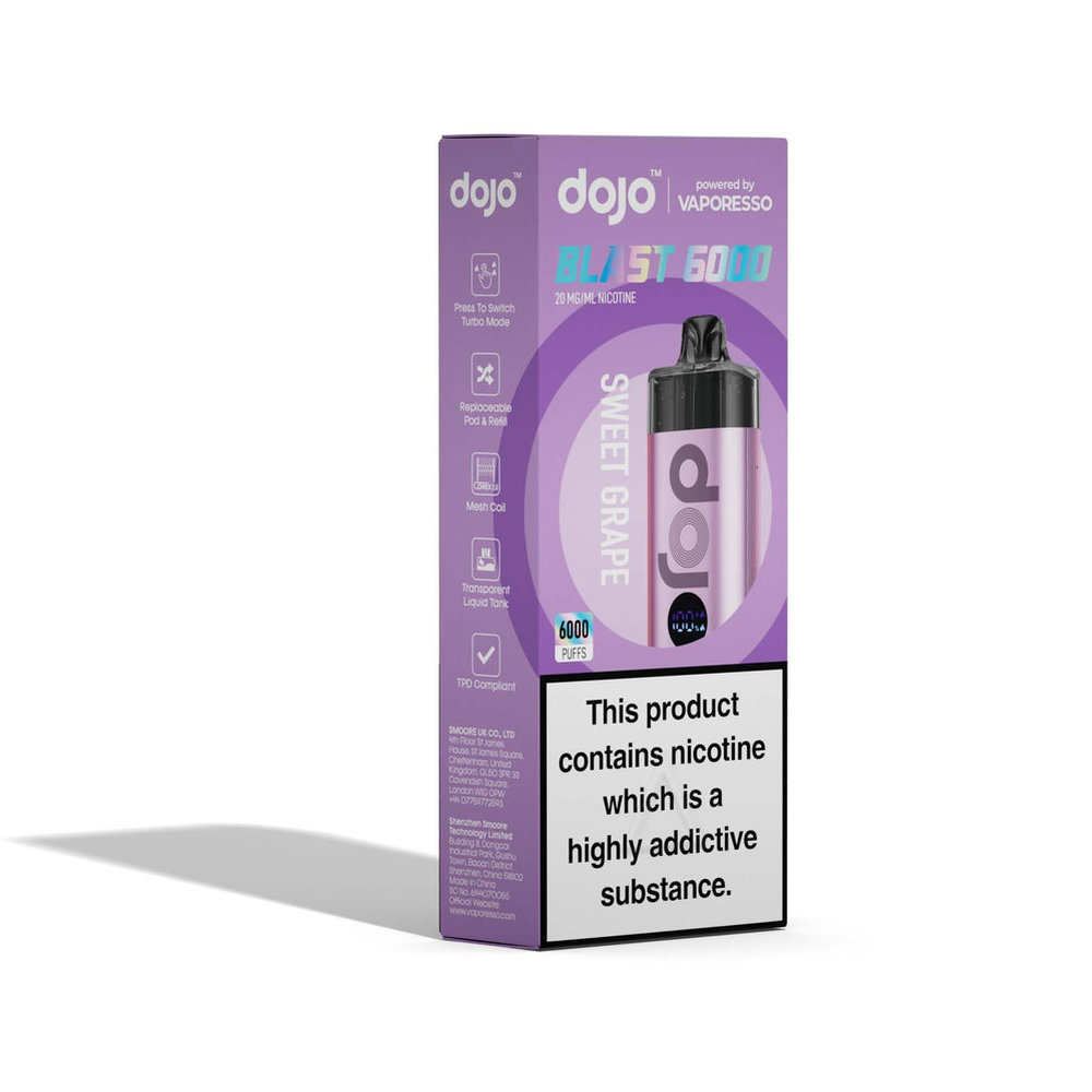 Vaporesso DOJO Blast 6000 Device Sweet Grape